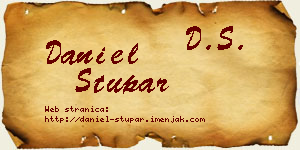 Daniel Stupar vizit kartica